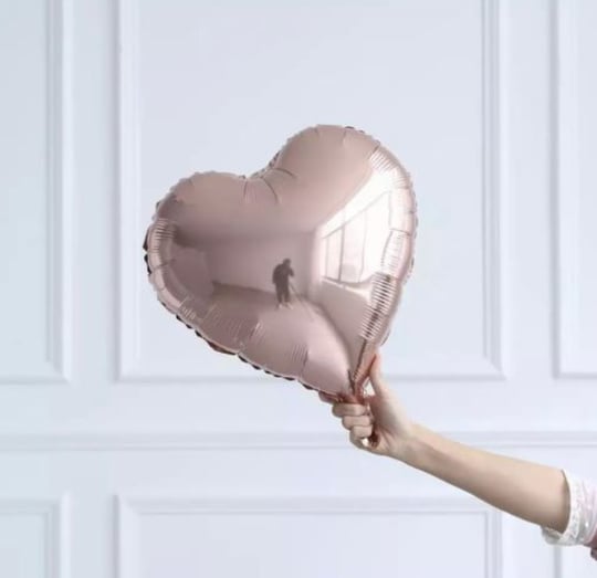 Rose Gold Kalp Folyo Balon