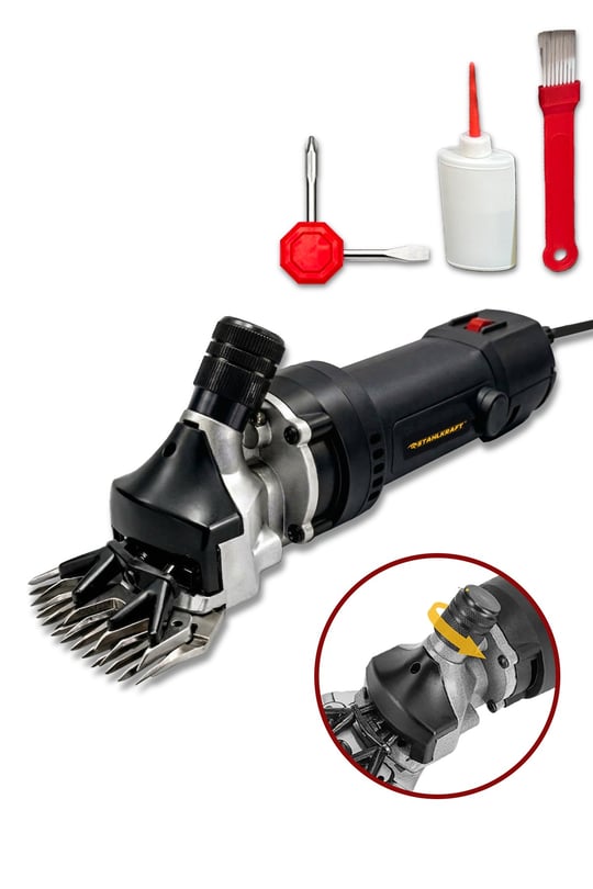 STAHLKRAFT STH 5662 SY 320W Kademe Ayarlı Metal Şanzıman Koyun Kırkma Makinesi