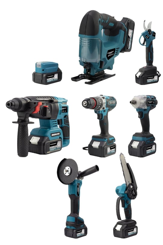 STAHLKRAFT STH 9973 Multi Tool Set - 21V Kömürsüz 6 Başlıklı Çok