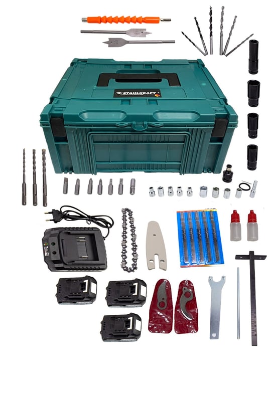 STAHLKRAFT STH 9973 Multi Tool Set - 21V Kömürsüz 6 Başlıklı Çok