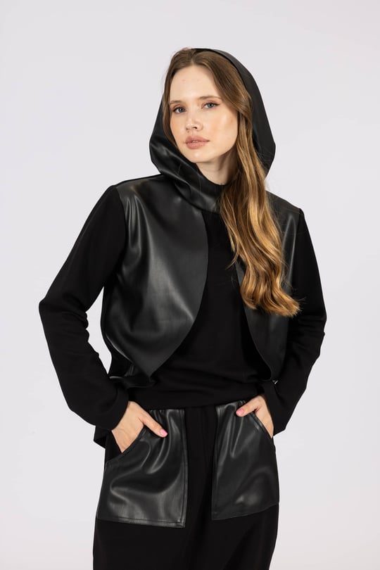 Deri Garnili Hoodie