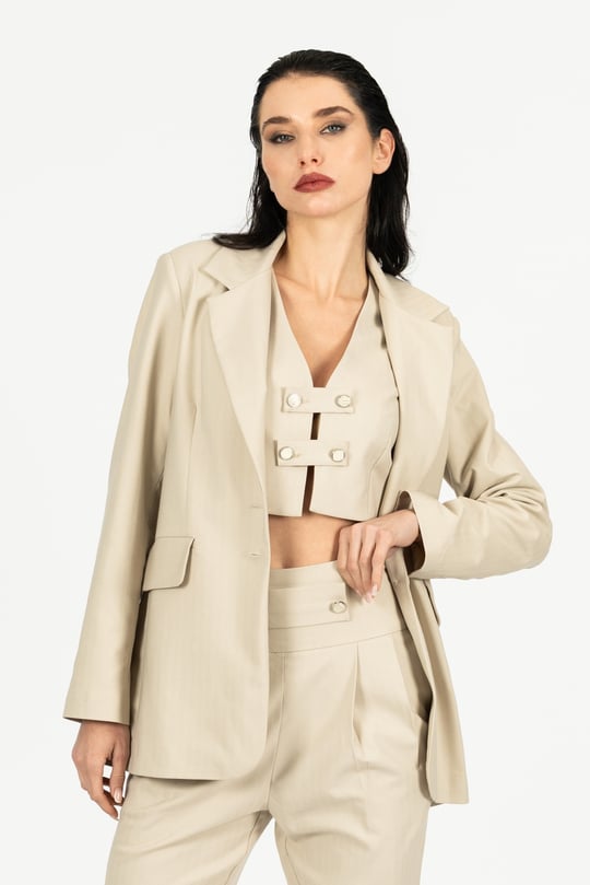 Suit Crop Yelek