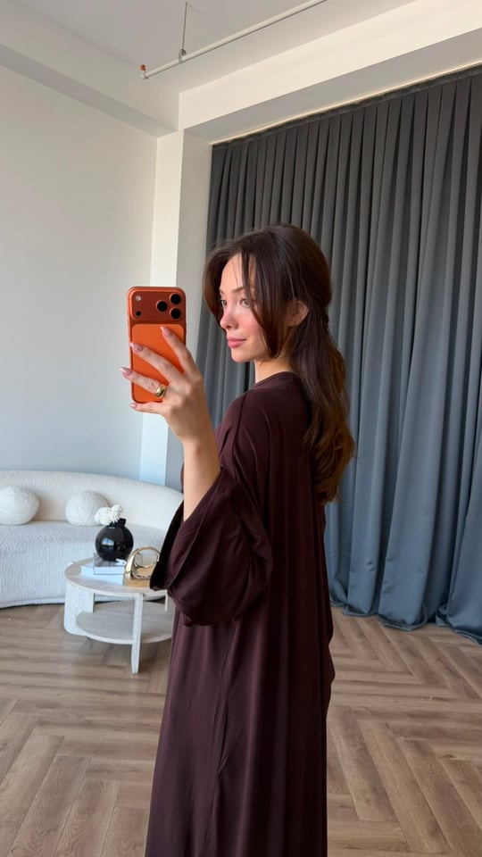 Hırka Crop ve Pantolonlu 3lü Takım Acı Kahve 2397