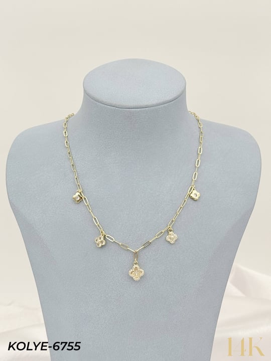 14K Charmlı Kolye 45cm // KOLYE-6755KOLYE-6755