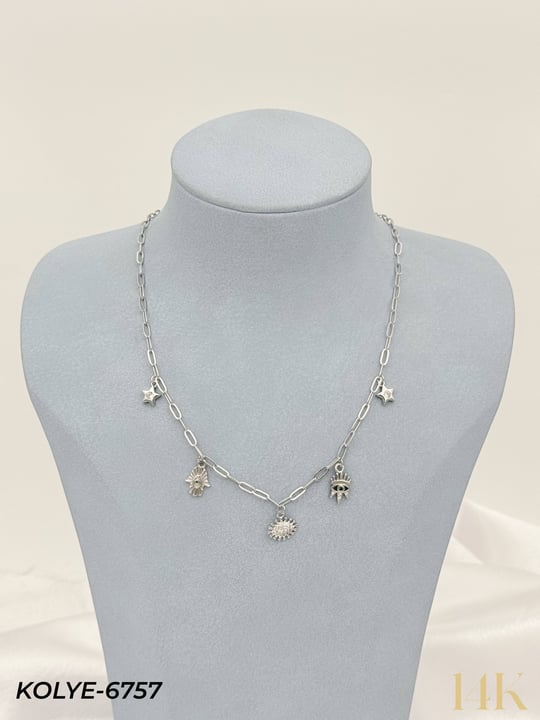 14K Charmlı Kolye 45cm // KOLYE-6757KOLYE-6757