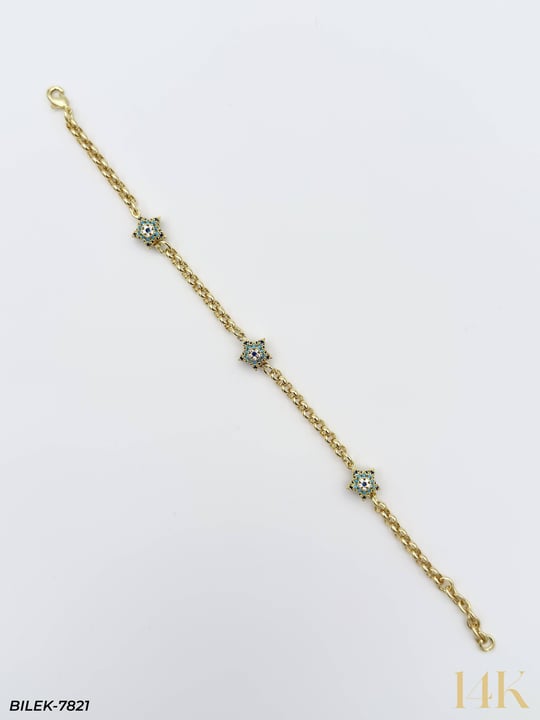 14K Kuyumcu Model Künye Bileklik // BILEK-7821BILEK-7821