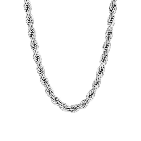 Çelik Halat Zincir 4mm 60cm Silver Renk // KOLYE-1801.KOLYE-1801