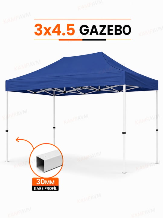 3x4'5 Katlanır Gazebo Çadır Pratik Kurulumlu Portatif Gölgelik - Çadır KampAVM