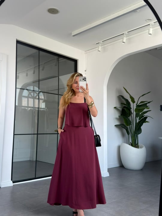 Şerit Askılı Tensel Elbise 581129
