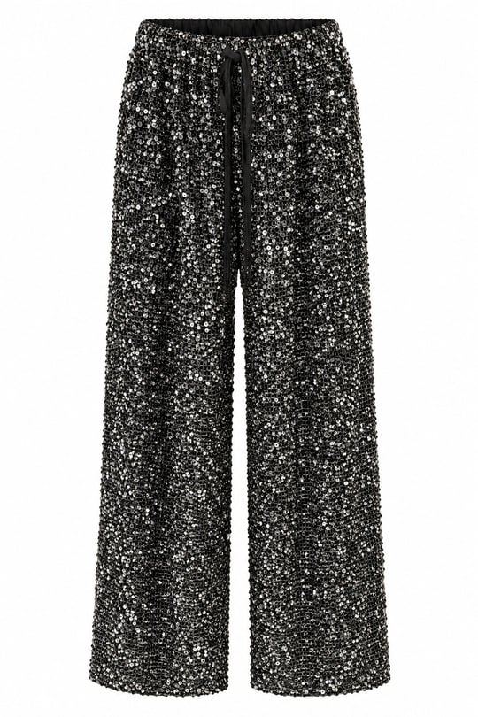 Pullu Beli Lastikli Pantolon 6565
