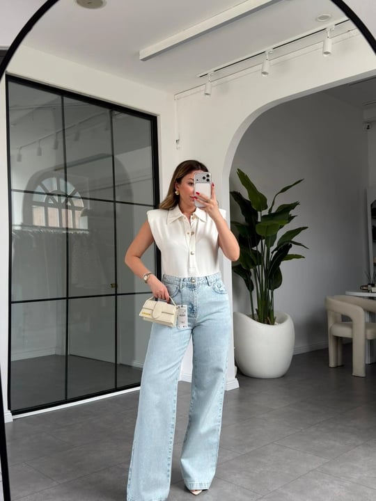 AÇIK MAVİ ZR MODEL BOL PAÇA JEAN