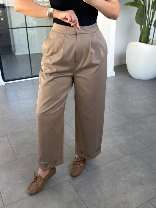 Bilek Boy Paça Detay Pantolon 3936