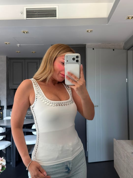 Zımba Detaylı Atlet Bluz 5758