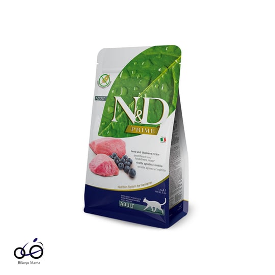 N&D Prime Kuzu Etli ve Yaban Mersinli Tahılsız Yetişkin Kedi Maması
