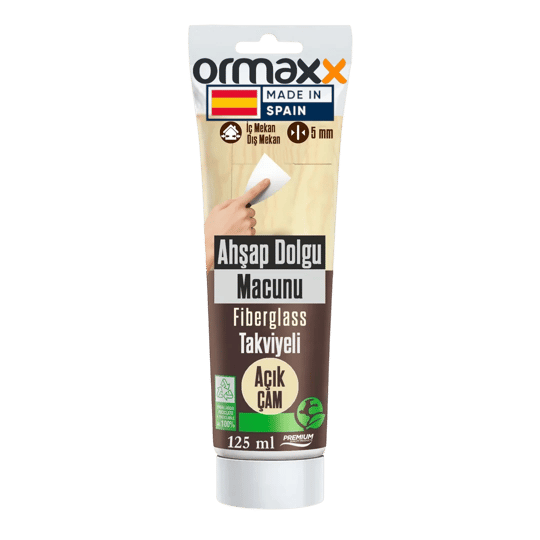 Aguaplast - Açık Çam Fiberglass Katkılı Ahşap Dolgu Tamir Macunu 125 ml