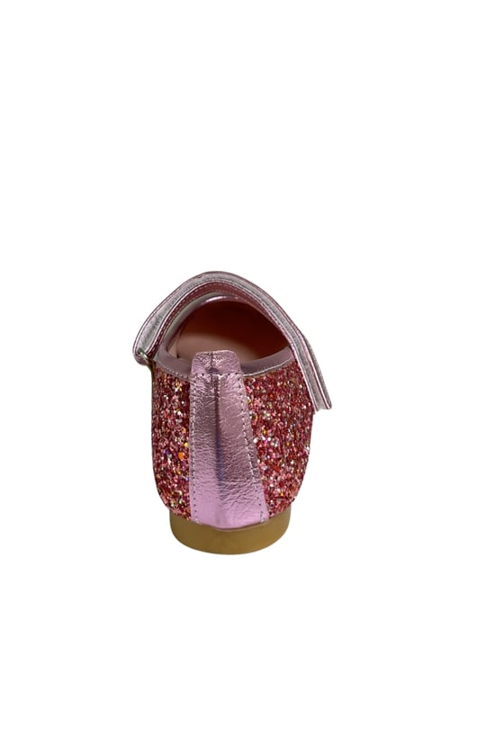 Kız Bebek Günlük Ayakkabısı – pembe Hakiki Deri, Anatomik Taban, fiyonk detayı, cırt cırt bantlı mary-jane kayış, tam simli yüzey (21-25 Numara)şenler bebe world kids Ortopedik Çocuk Ayakkabısı