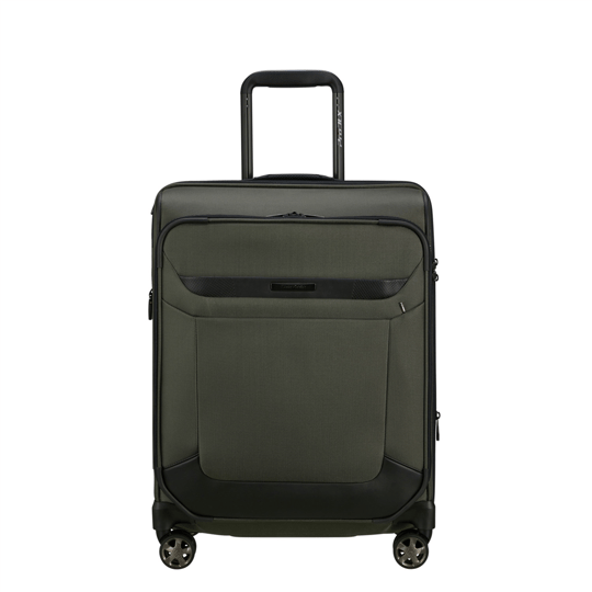 Samsonite Yeşil Pro-Dlx-6 Spinner - Körüklü 4 Tekerlekli Kabin Boy Valiz 55 cm