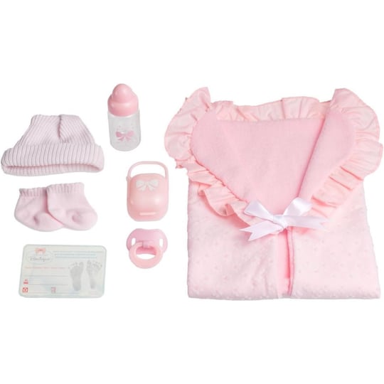 Berenguer Gerçekçi Yenidoğan Oyuncak Bebek 39 cm ve Pembe Kundak Seti