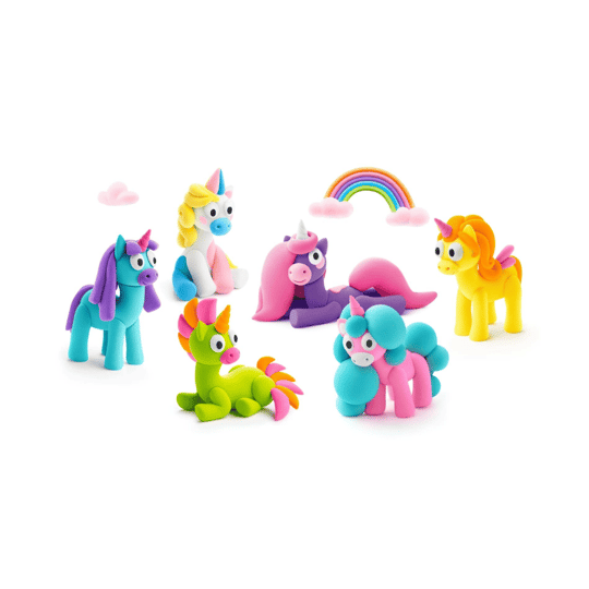 Hey Clay Yaratıcı Kil Seti - Rainbow Unicorns