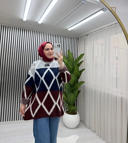 Qub Baklava Kazak Bordo