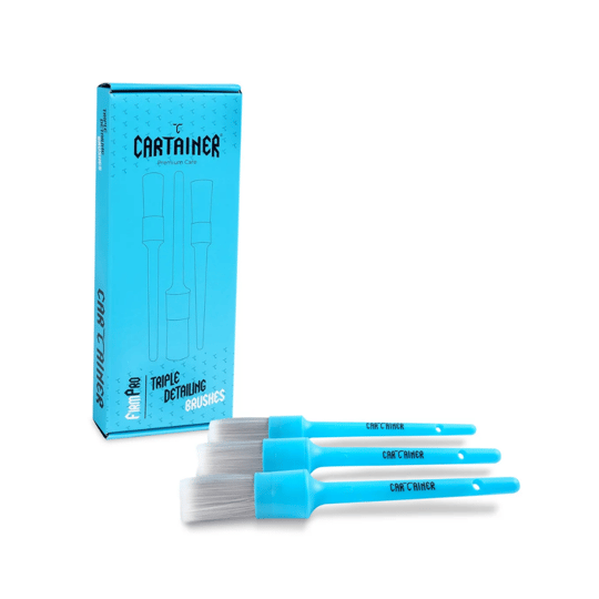 9Cartainer FirmPro Turkuaz Üçlü Sentetik Fırça Seti (3'LÜ)