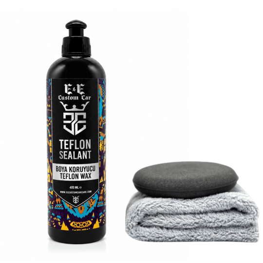 EE CUSTOM CAR BOYA KORUYUCU TEFLON WAX 400 ML (MİKROFİBER BEZ VE PED İLE)
