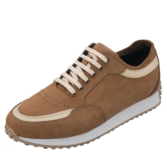 45 46 47 numara kum rengi erkek sneakers ayakkabı nubuk deri günlük model