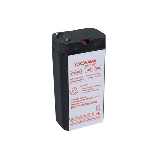 Yokohama YH-40.7 4V 700 mAh Bakımsız Işıldak Aküsü