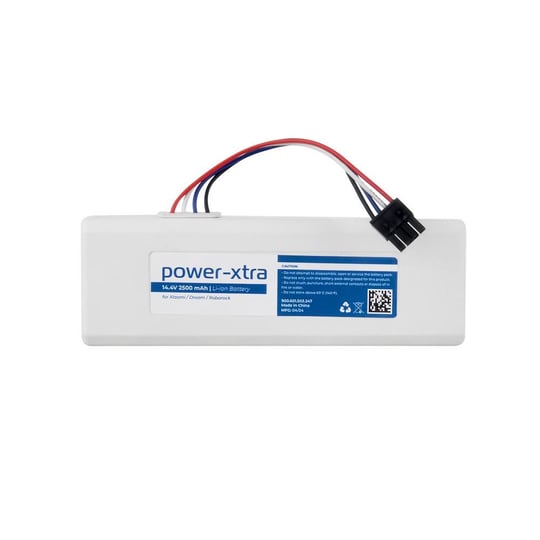 Power-Xtra - Xiaomi Mijia Roborock S50 Süpürge Bataryası - 14.4V 2500mAh Li-ion Batarya