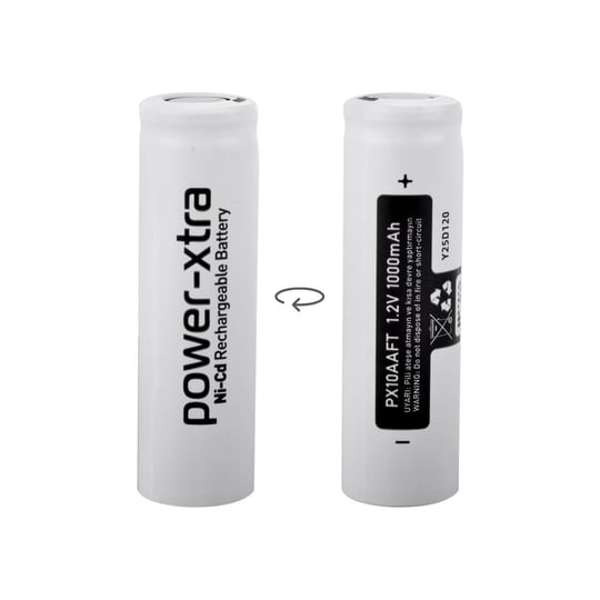 Power-Xtra 1.2V 600 mAh Ni-Cd AA Size Şarjlı (Flat) Kalem Pil