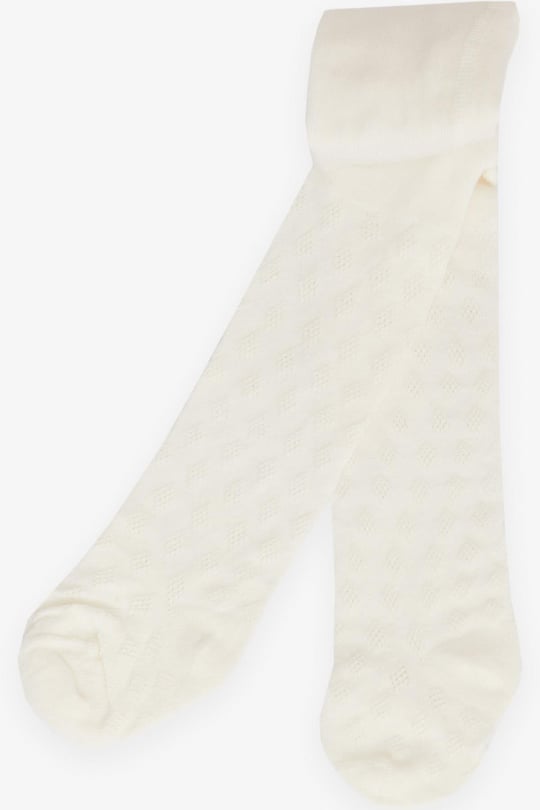 Kız Bebek Külotlu Çorap Desenli Bej 0-12 Ay - Bebek ve Çocuk