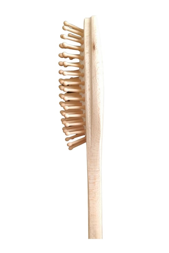 Bambu Dişli Doğal Ahşap Tarak Doğal Fırçalar & Lifler Therapium Naturalis