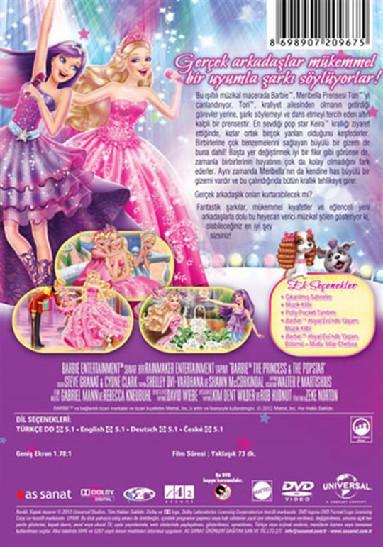 Barbie- Prenses & Pop Star | esenshop - Plak, LP, CD, DVD