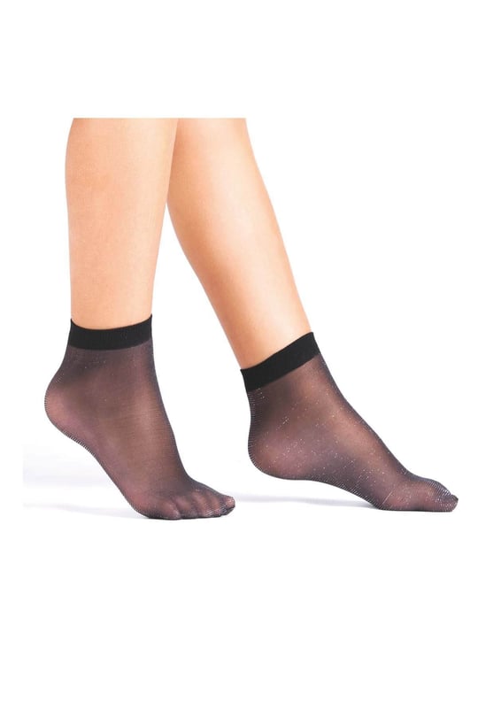 Dore Babet Görünümlü Şeffaf Soket Çorap