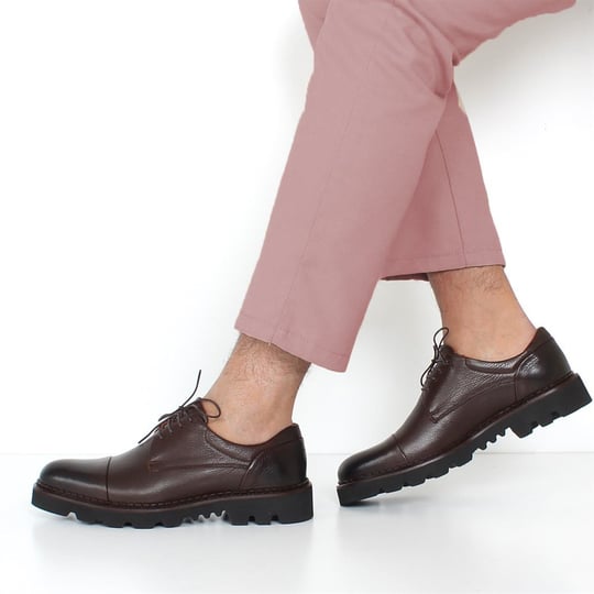 Kahverengi Deri Kışlık Ayakkabı Erkek 395 2837-16512 | Celal Gültekin
