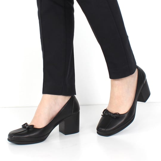 Siyah Deri Topuklu Ayakkabı Kadın 563 20335-1 | Celal Gültekin