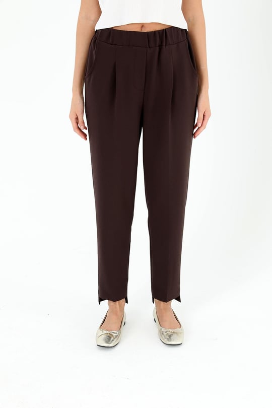 Sentez 5385 Beli Lastikli Önü Kısa Arkası Uzun Pantolon - Lacivert