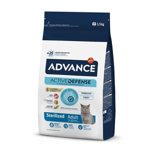 Advance Cat Sterilized Hindili Kısır Kedi Maması 1,5 kg, Kısırlaştırılmış Kedi Maması, Advance