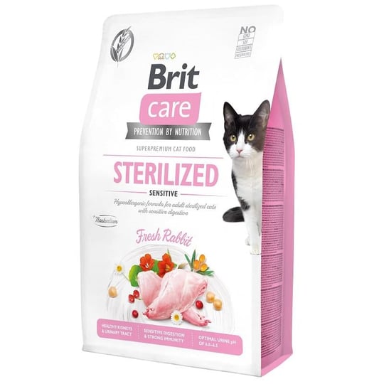 Brit Care Tahılsız Sterilised Sensitive Tavşanlı Kedi Maması 2kg, Kısırlaştırılmış Kedi Maması, Brit Care