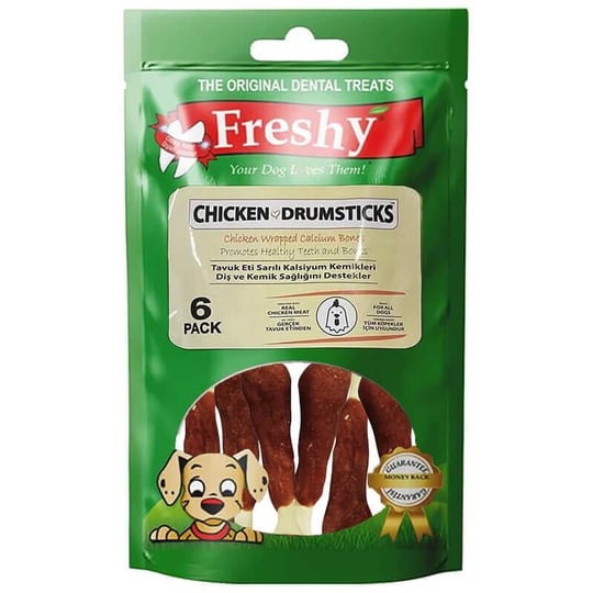 Freshy Chicken Drumsticks Tavuk Budu Köpek Ödülü, Köpek Ödül Kemiği, Freshy