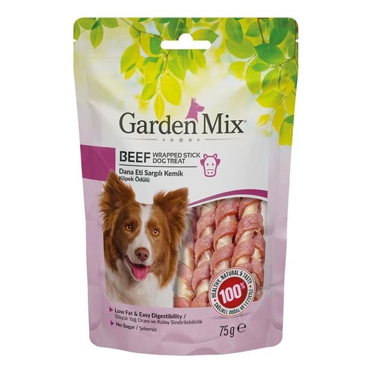 Garden Mix Dana Etli Burgu Kemik Köpek Ödülü 75 Gr, Köpek Ödül Kemiği, GardenMix
