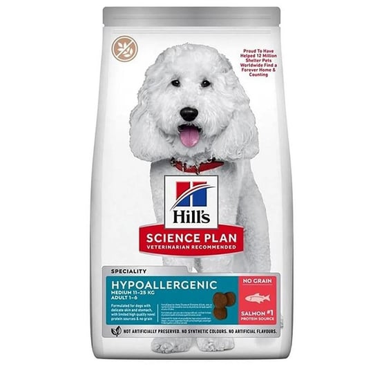 Hypo-Allergenic Somonlu Yetişkin Köpek Maması 12 kg, Yetişkin Köpek Maması, Hills