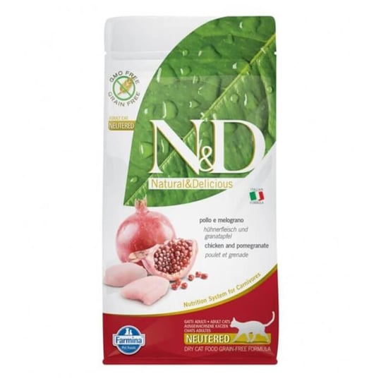 N&D Tavuk-Narlı Kısırlaştırılmış Yetişkin Tahılsız Kedi Maması 10 Kg, Kısırlaştırılmış Kedi Maması, N & D