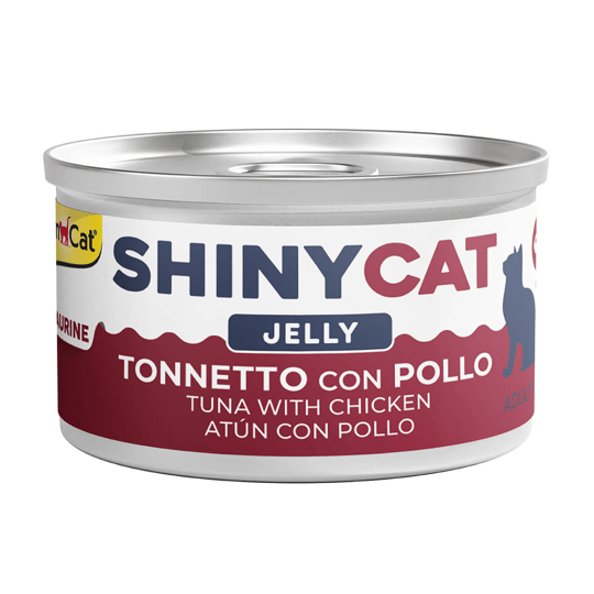 Shiny Cat Ton Balıklı ve Tavuklu Konserve Mama 70 Gr, Yavru Kedi Yaş Mama, GimCat