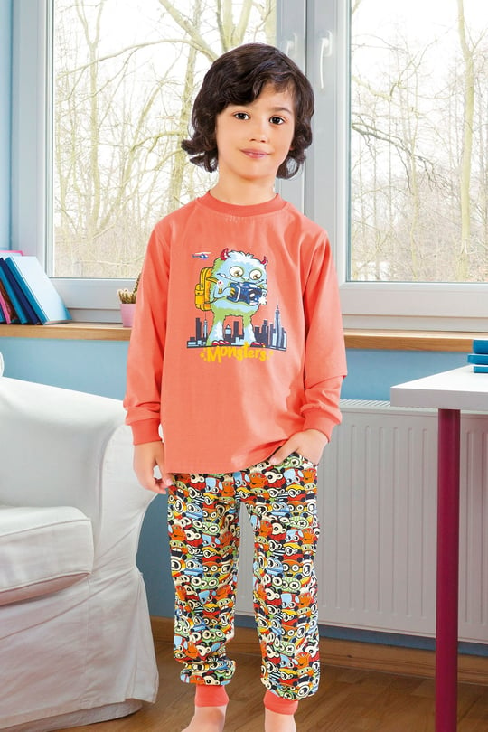 Erkek Çocuk Pijama Takımı-5238 - Lohusa Hamile