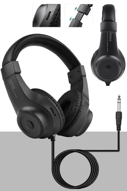 Midex RS-10 Stereo Kulaklık Çok Amaçlı Stüdyo Referans Dinleme DJ