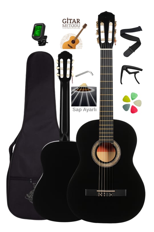 Campbell CE-55RD Klasik Gitar Full Set Sap Ayarlı 4/4 Yetişkin Boy