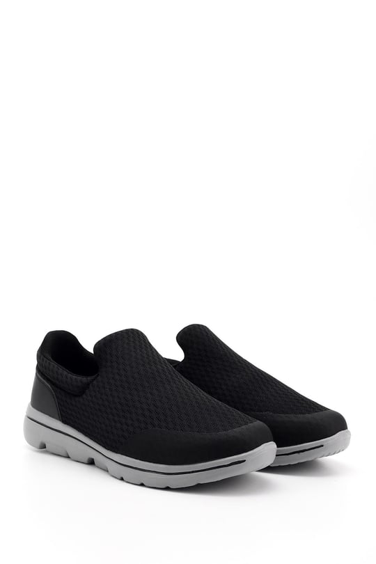 Erkek Kömür Triko Comfort Sneaker