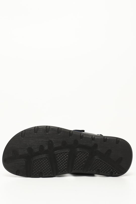 Erkek Lacivert Hakiki Deri Comfort Sandalet