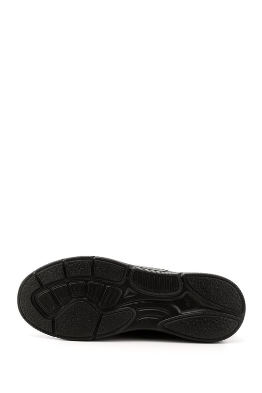 Men's Black Lace-Up Genuine Leather Shoes